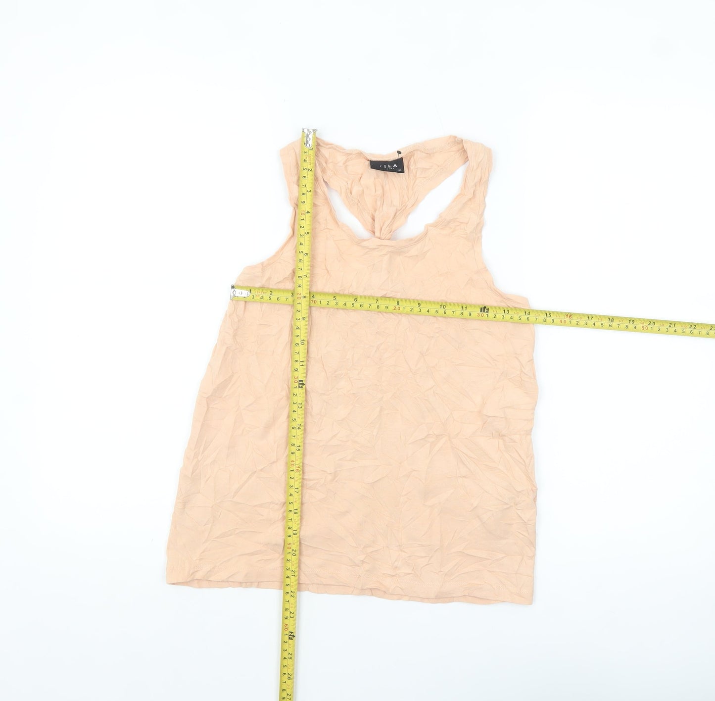 Vila Women’s Beige XS Sleeveless Jersey Tank Top