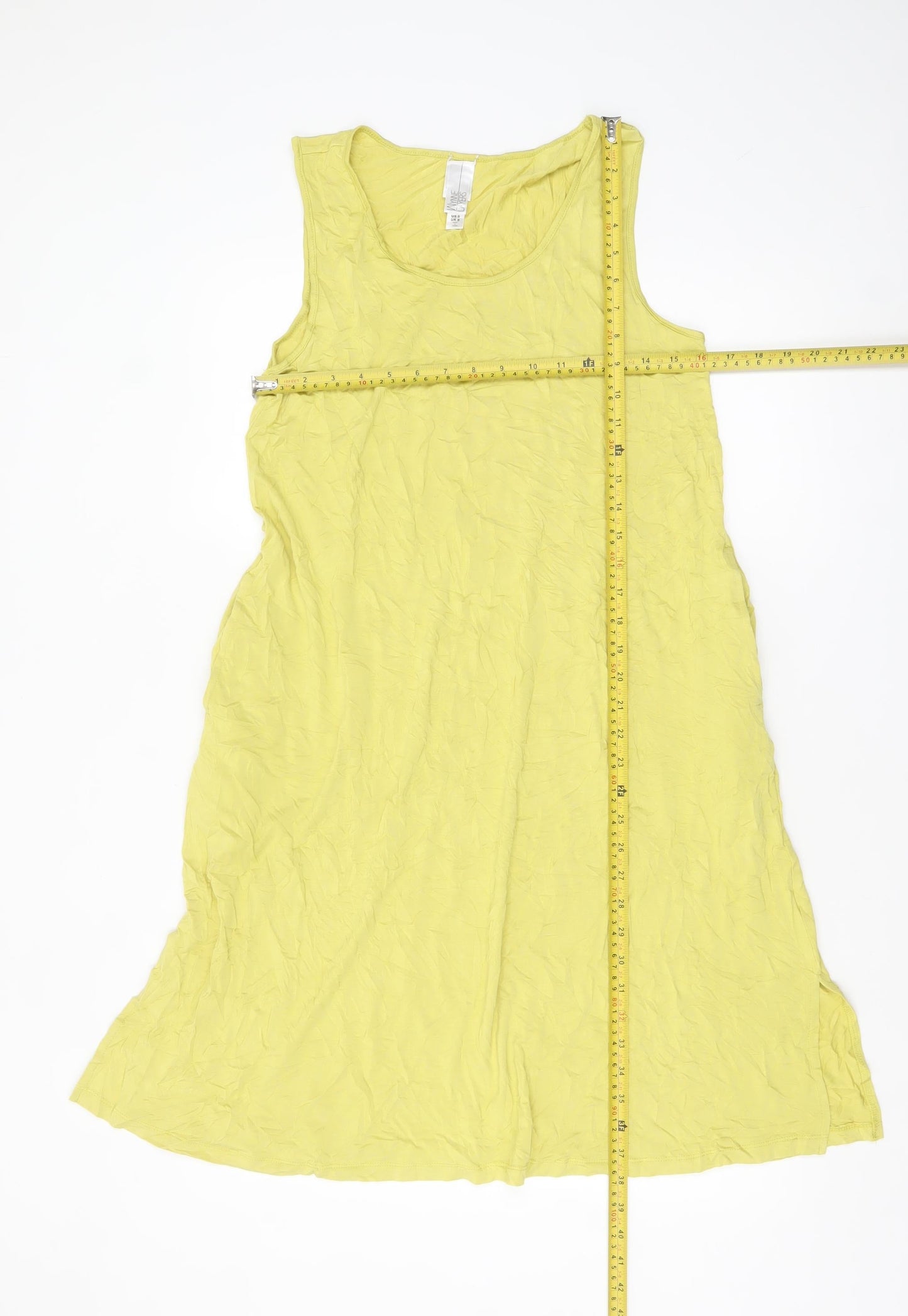 Wynne Layers Women's Yellow Sleeveless Tank Dress Size S
