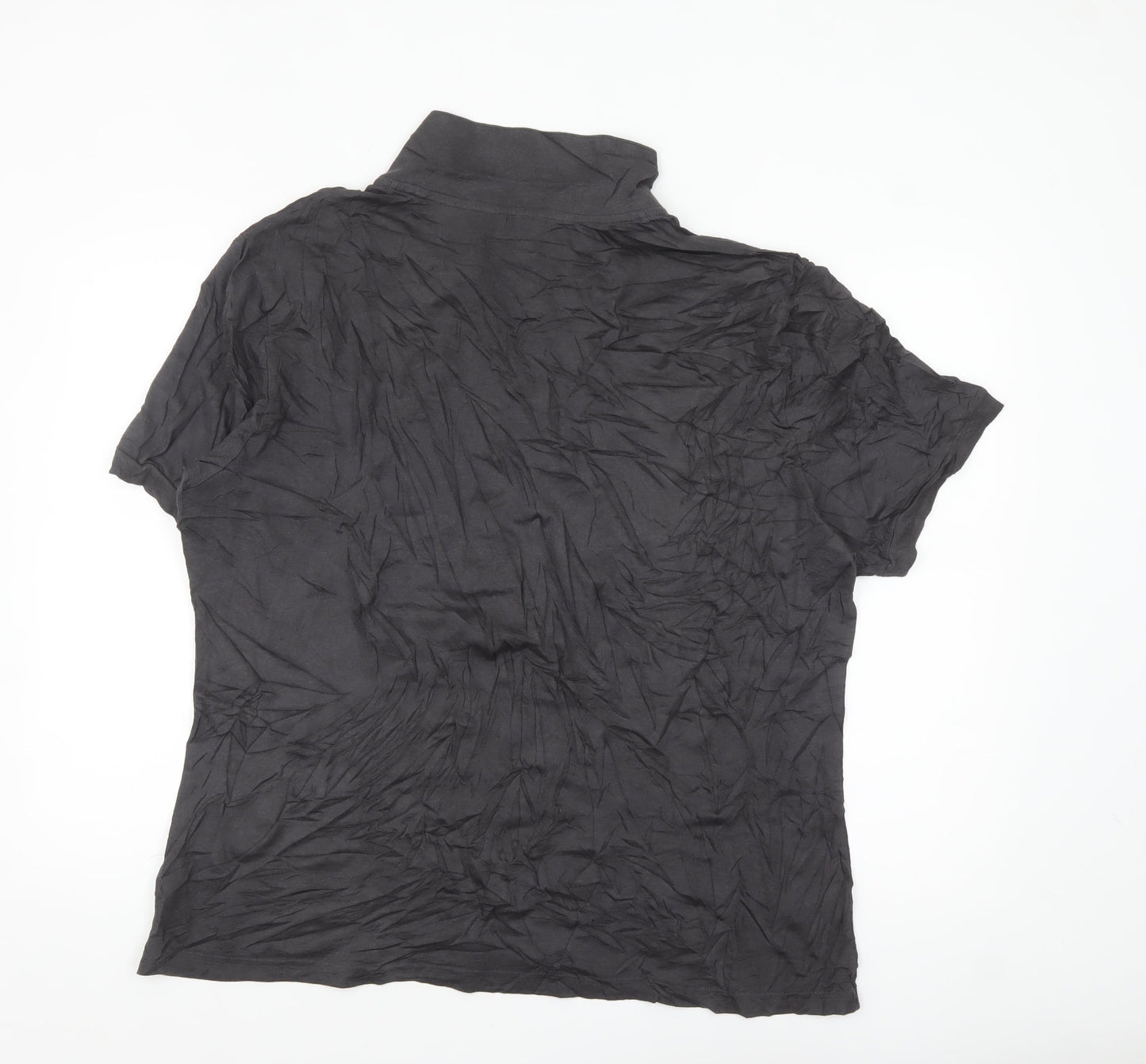 Marks and Spencer Mens Black 2XL Polo Shirt Cotton Blend