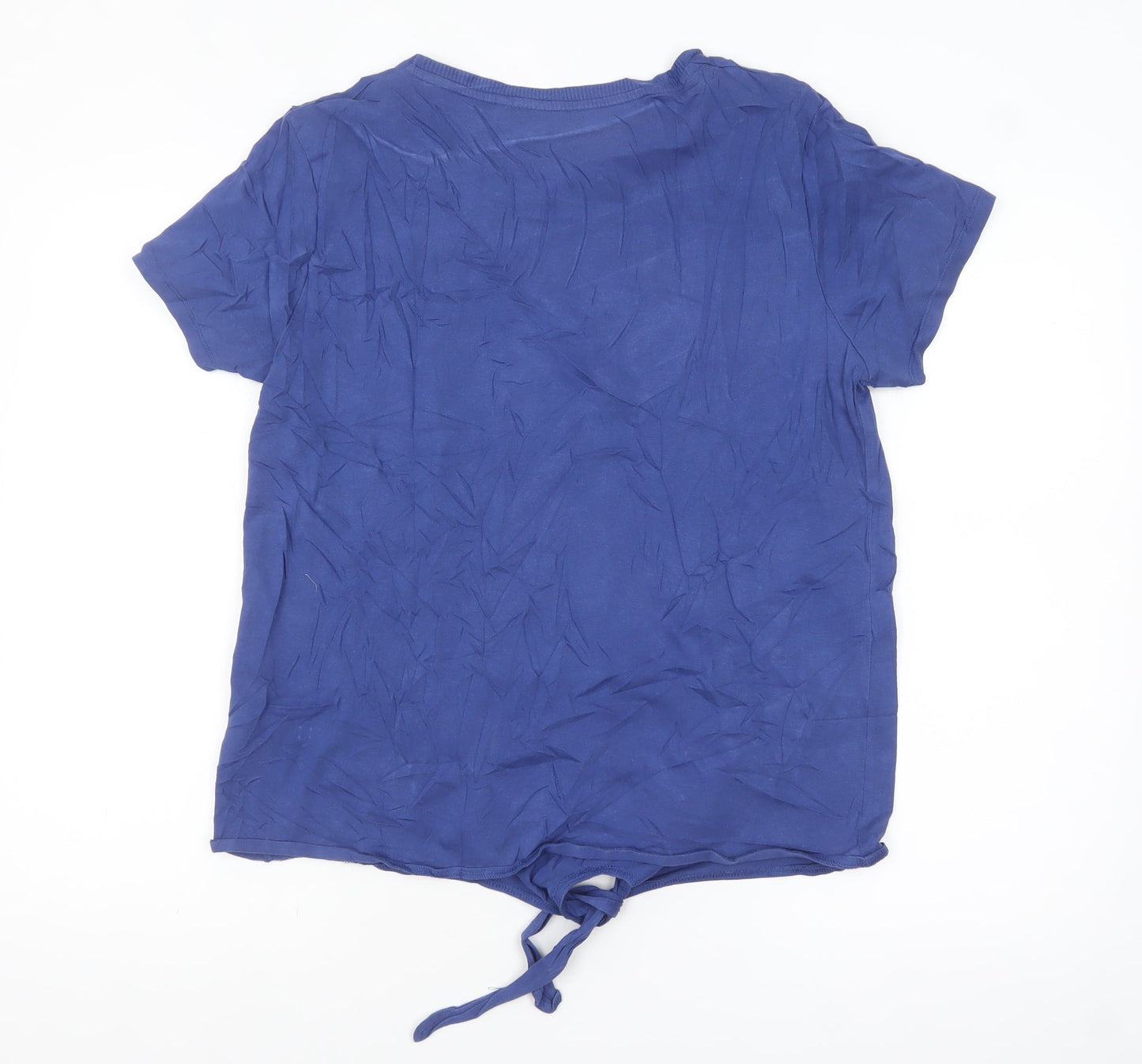 Harry Potter Women Blue Ravenclaw Sequin Cotton T-Shirt L
