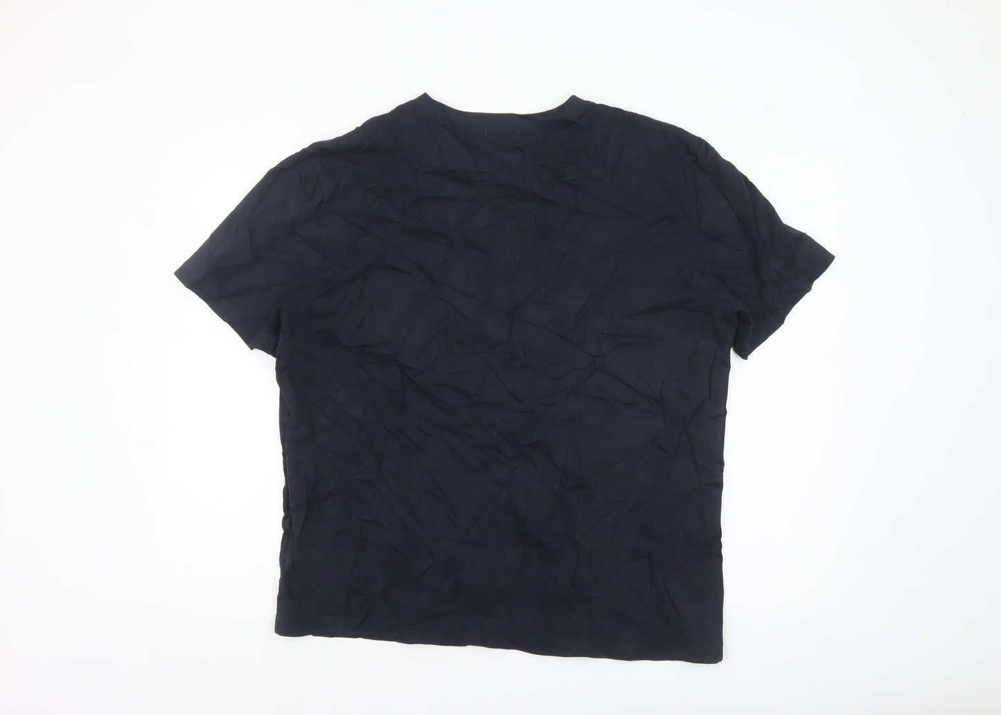 ARNE Men's Blue 2XL Crew Neck Pocket Cotton T-Shirt