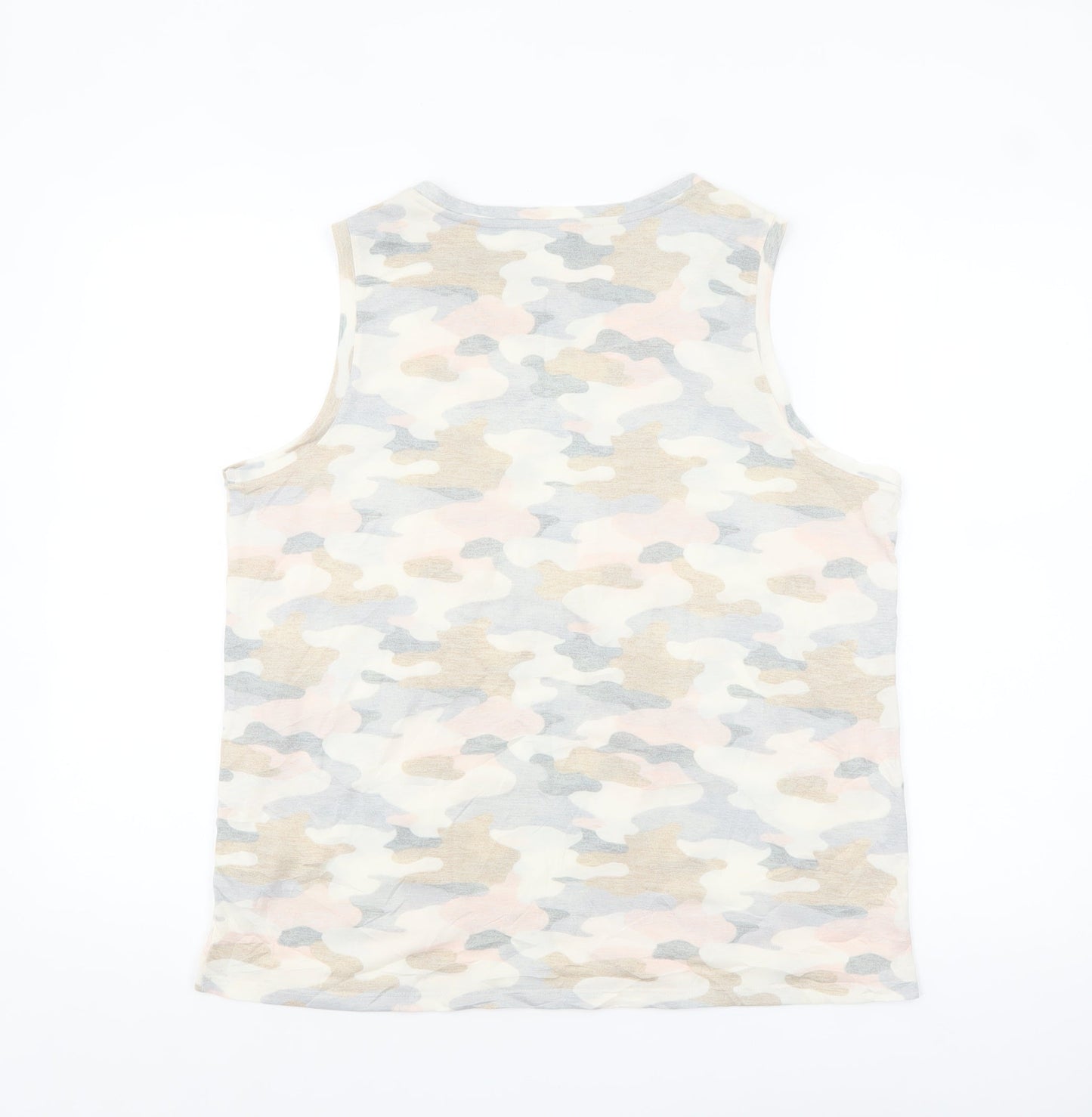 Marks and Spencer Women's Multicoloured Camouflage Tank Top Size 14