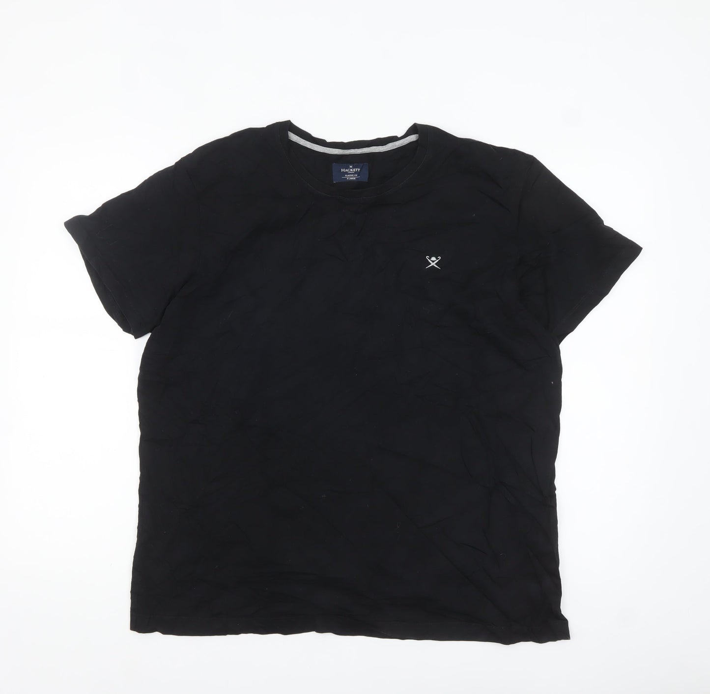 Hackett London Men's Black XL Classic Fit Cotton T-Shirt