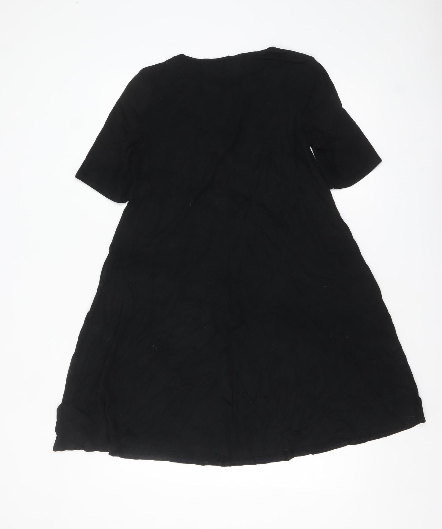 Marks and Spencer Womens Black Knee Length A-Line Dress Size 10