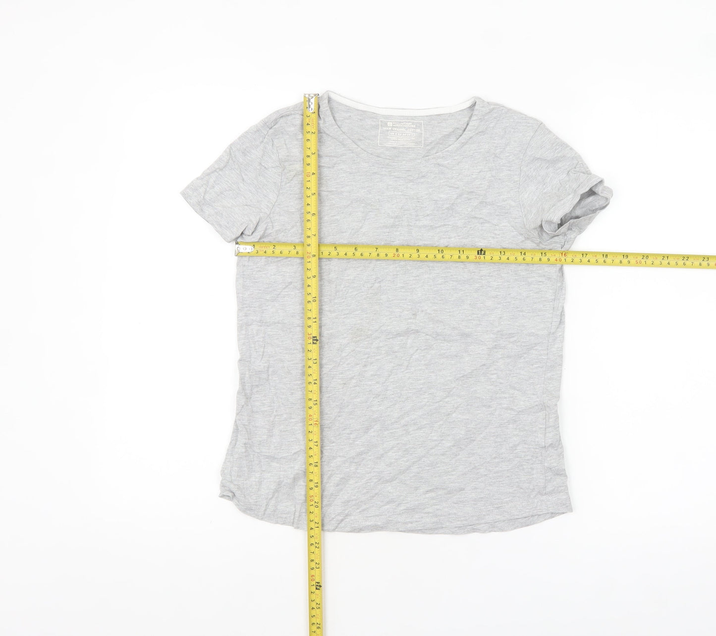 Mountain Warehouse Womens Grey Cotton Short Sleeve T-Shirt Size 6