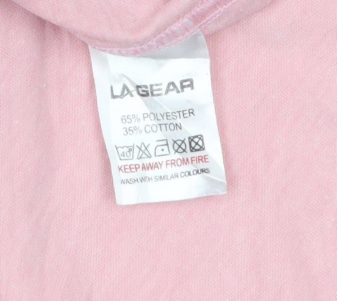 LA Gear Women's Pink Racerback Tank Top Size 18 Polyester Cotton