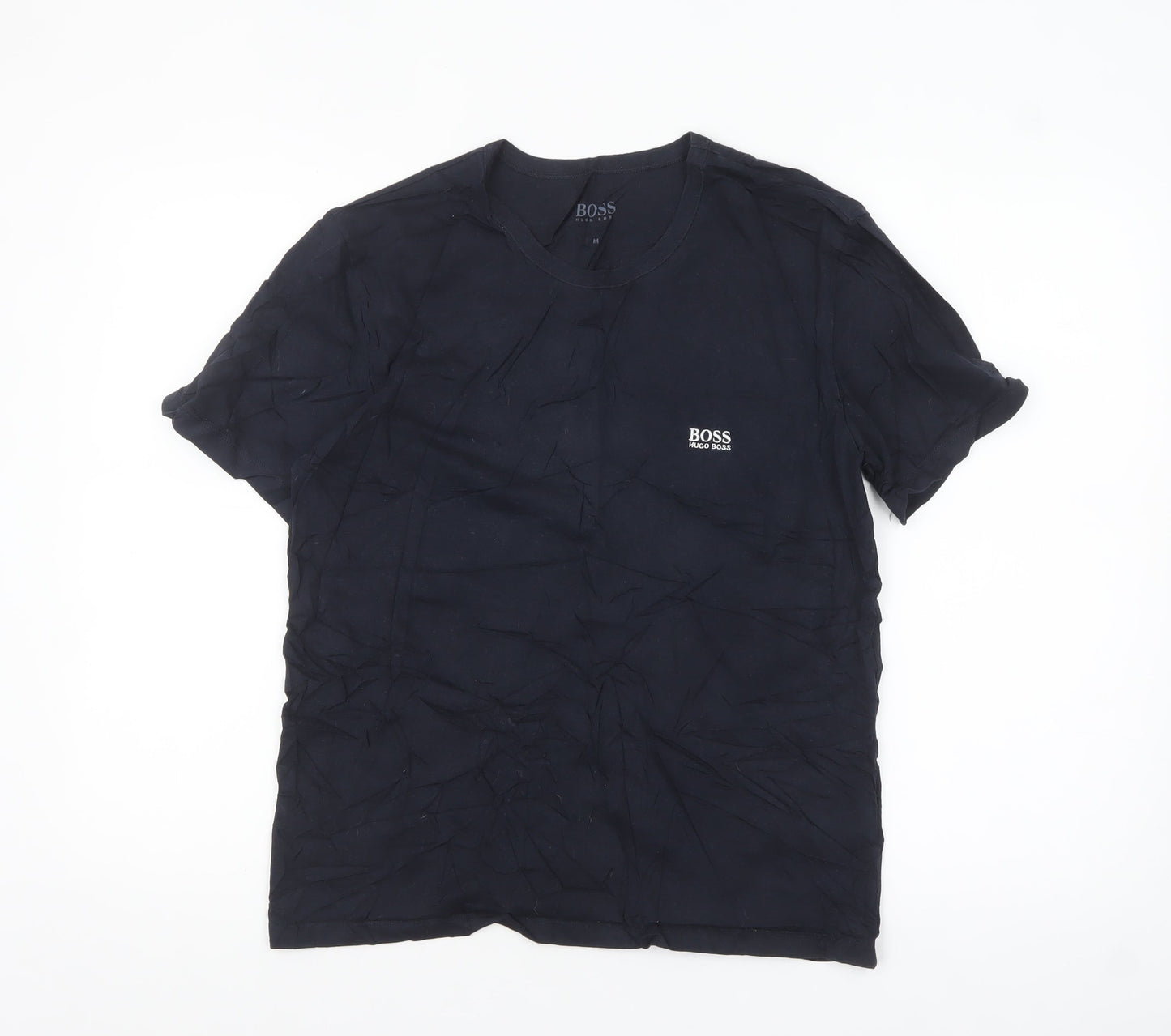 Hugo Boss Men’s Black Crew Neck Short Sleeve Cotton T-Shirt M
