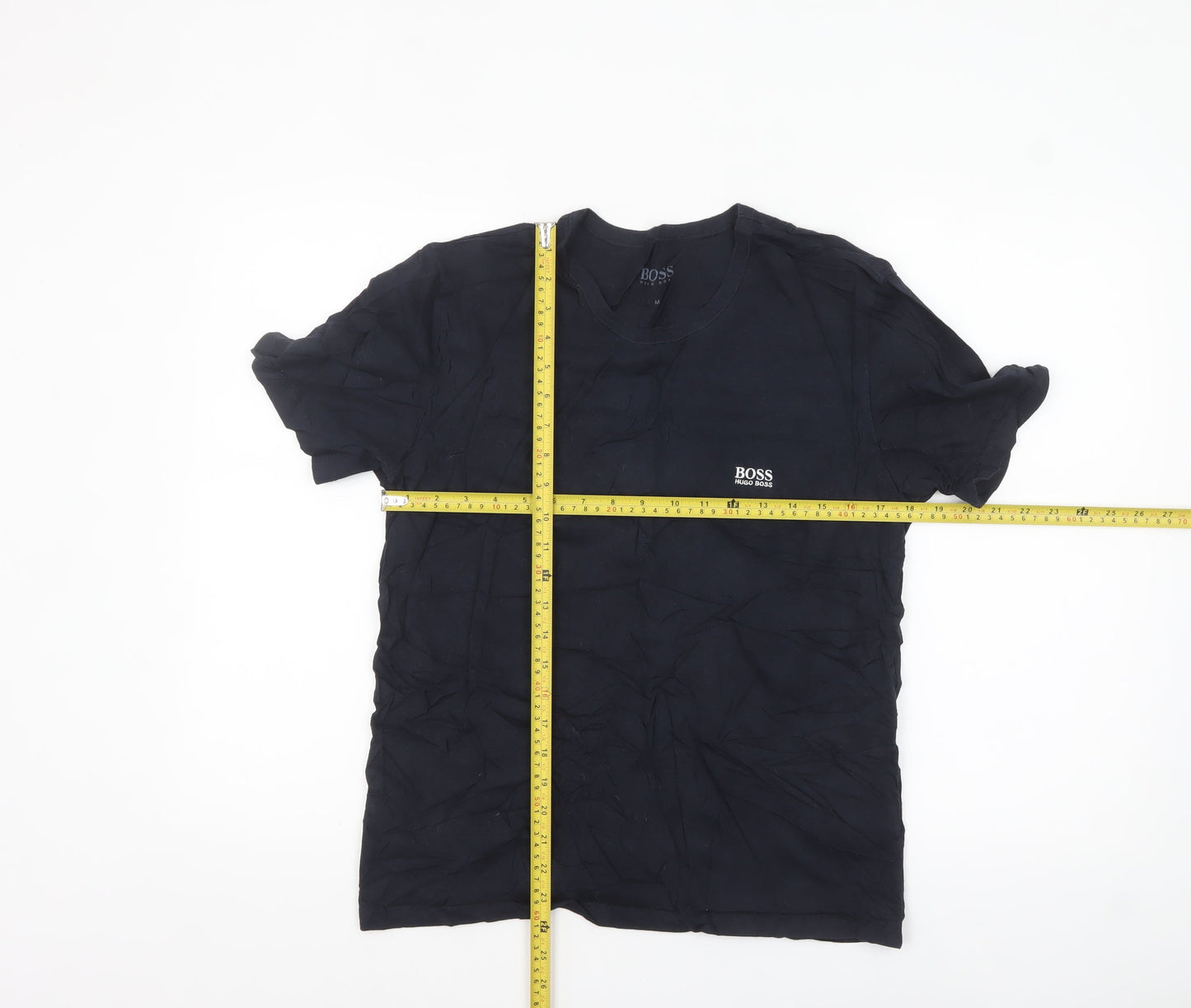 Hugo Boss Men’s Black Crew Neck Short Sleeve Cotton T-Shirt M