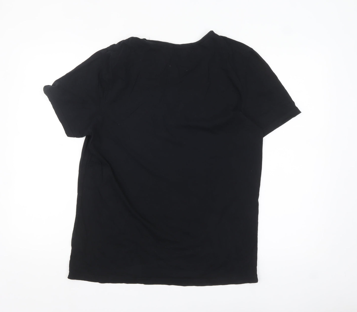 Topman Men's Black Graphic Skeleton Print T-Shirt L