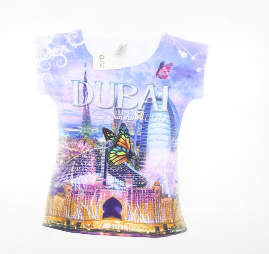 Al Jaber Women’s Multicoloured Dubai Graphic T-Shirt M