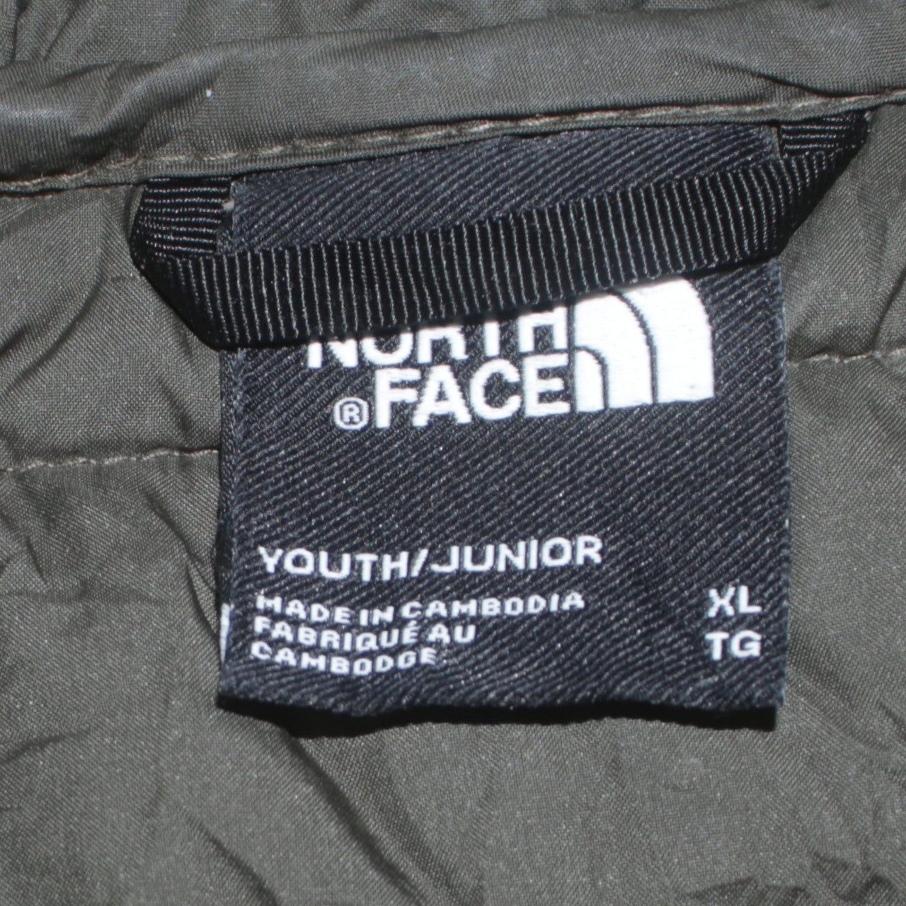The North Face Boys Green XL Hooded Puffer Jacket Lightweight Winter Coat