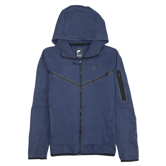 Nike Men's Blue XS Full Zip Hooded Sweatshirt Jacket