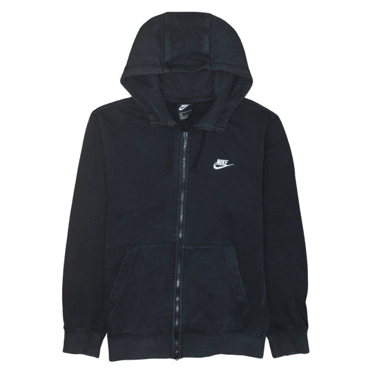Nike Men's Black Full Zip Hoodie Size S Regular Fit Fleece