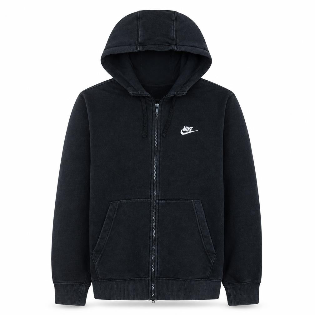 Nike Men's Black Full Zip Hoodie Size S Regular Fit Fleece