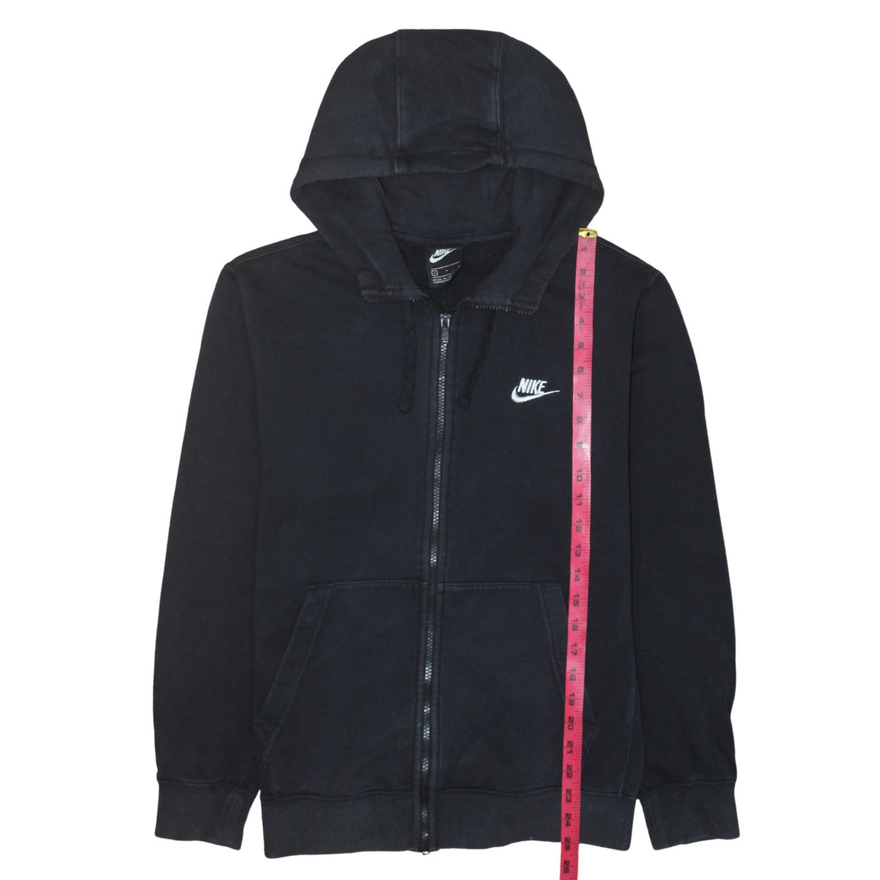 Nike Men's Black Full Zip Hoodie Size S Regular Fit Fleece