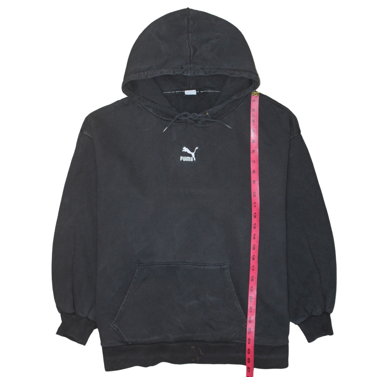 Puma Women Black XL Pullover Hoodie Sweatshirt Casual Cotton Blend