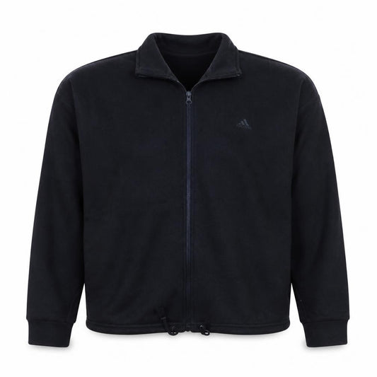 Adidas Women Black Full Zip Sweatshirt Size 14 Classic Fit