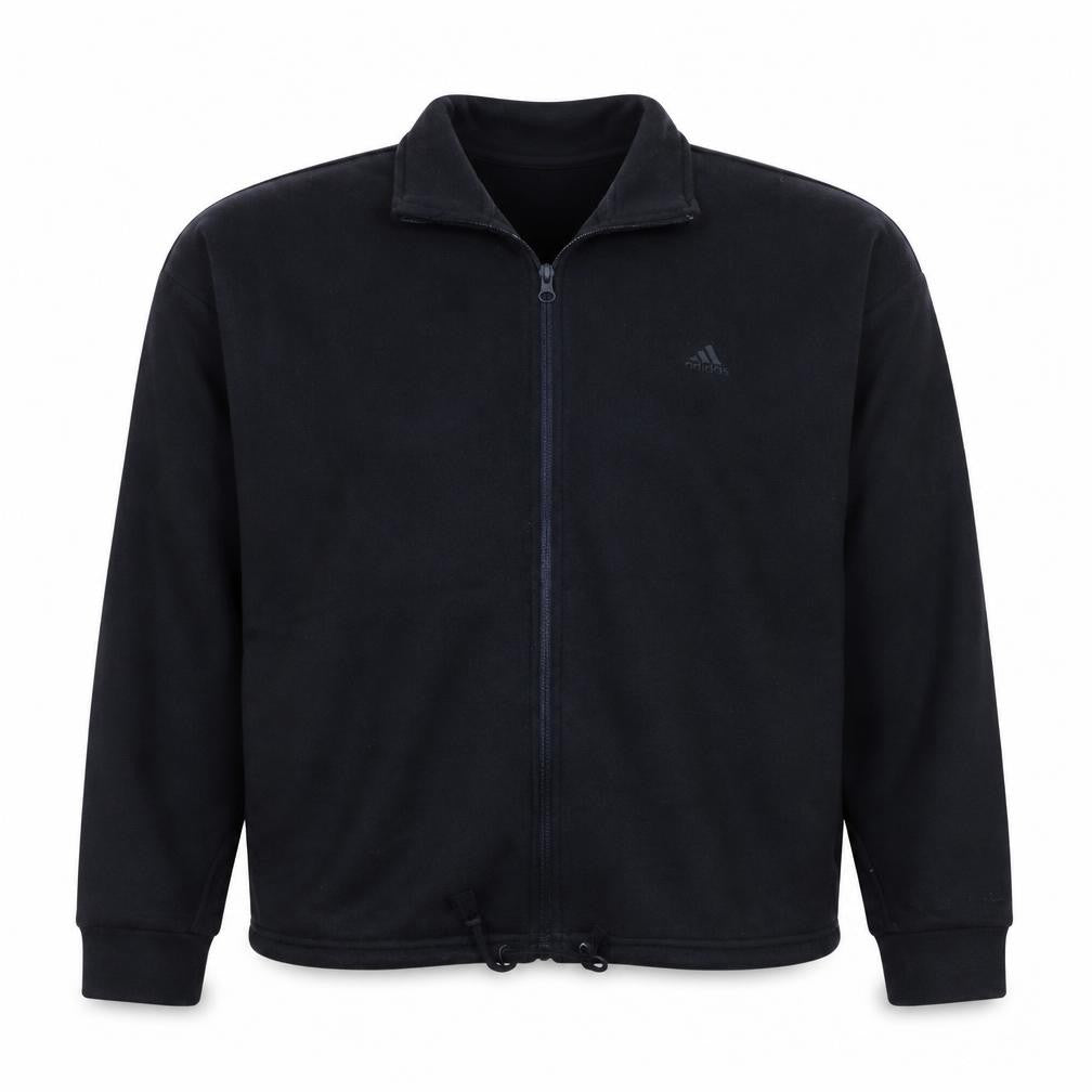 Adidas Women Black Full Zip Sweatshirt Size 14 Classic Fit