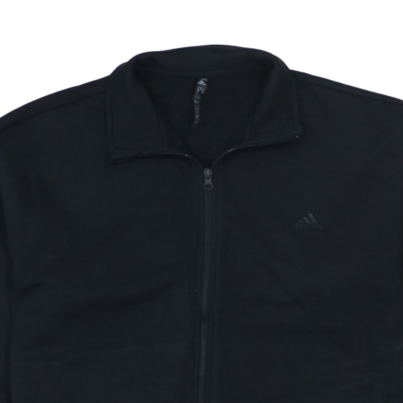 Adidas Women Black Full Zip Sweatshirt Size 14 Classic Fit