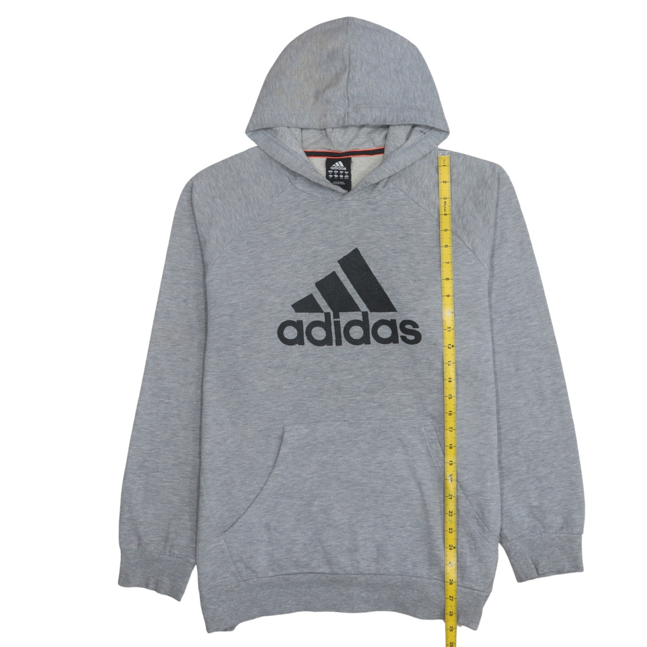 Adidas Men's Grey Pullover Hoodie XL Classic Logo Sweatshirt