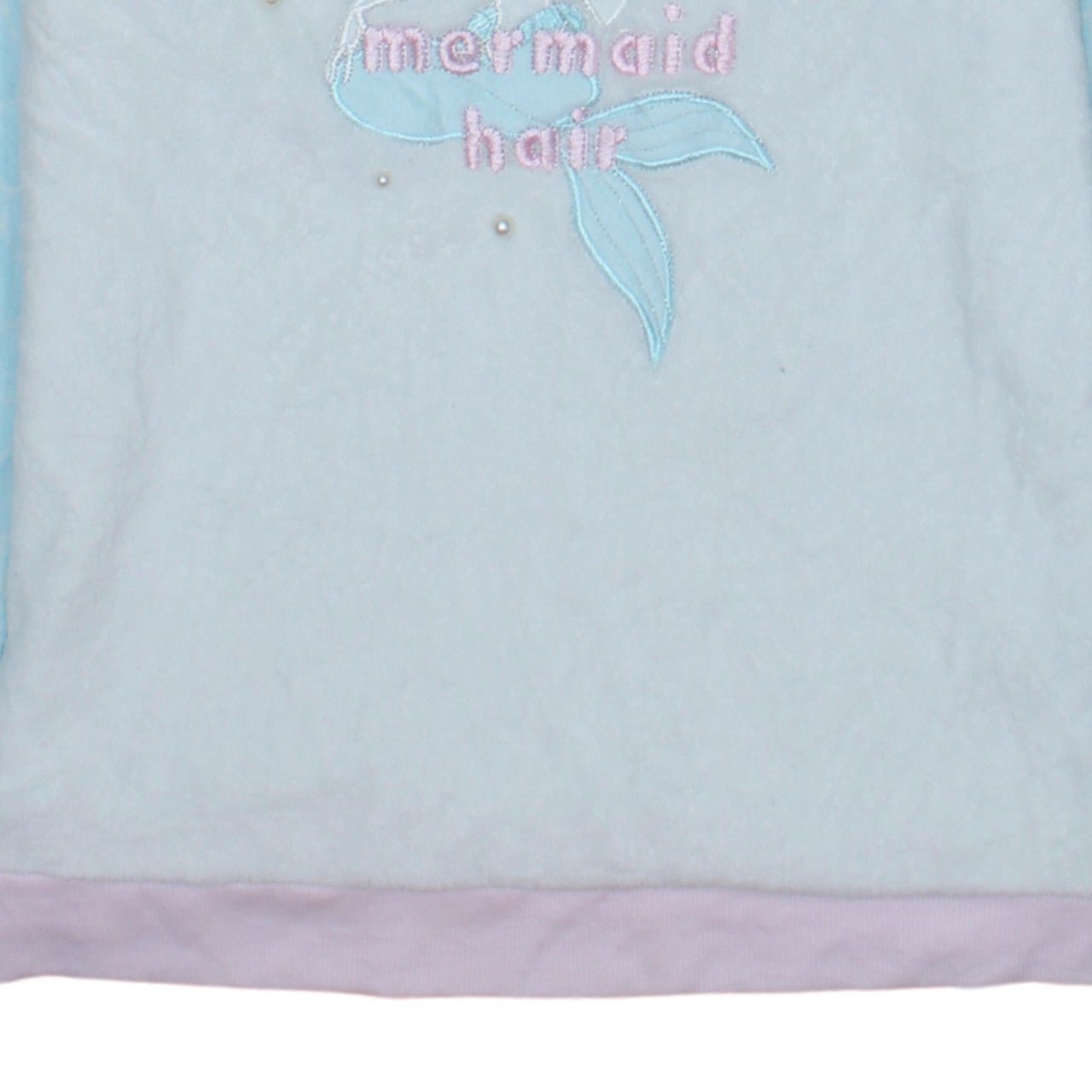 Disney Women Blue Fleece Ariel Mermaid Long Sleeve Nightshirt Size 12-14