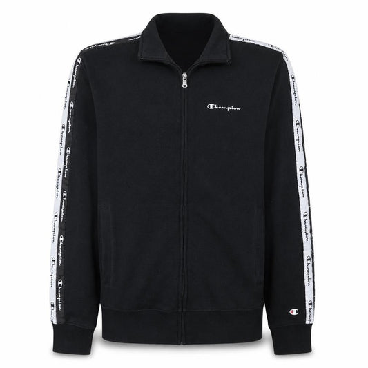 Champion Men's Black Medium Track Jacket Full Zip Cotton