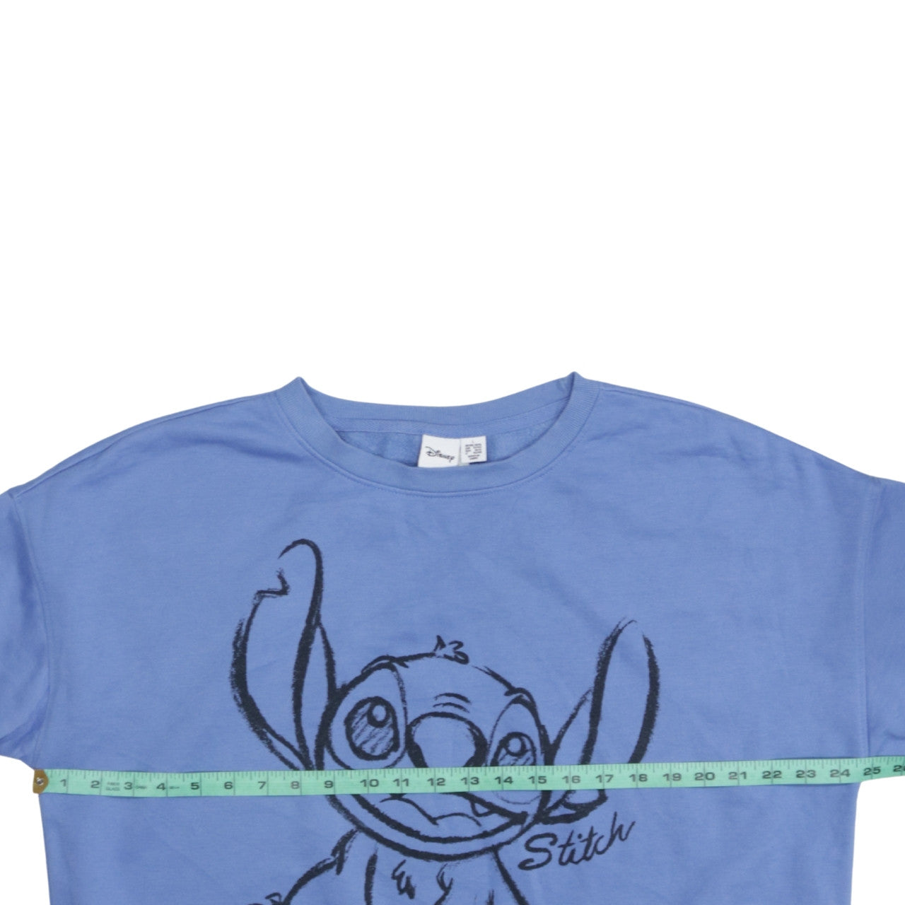 Disney Women Blue Stitch Graphic Sweatshirt Size L 14/16