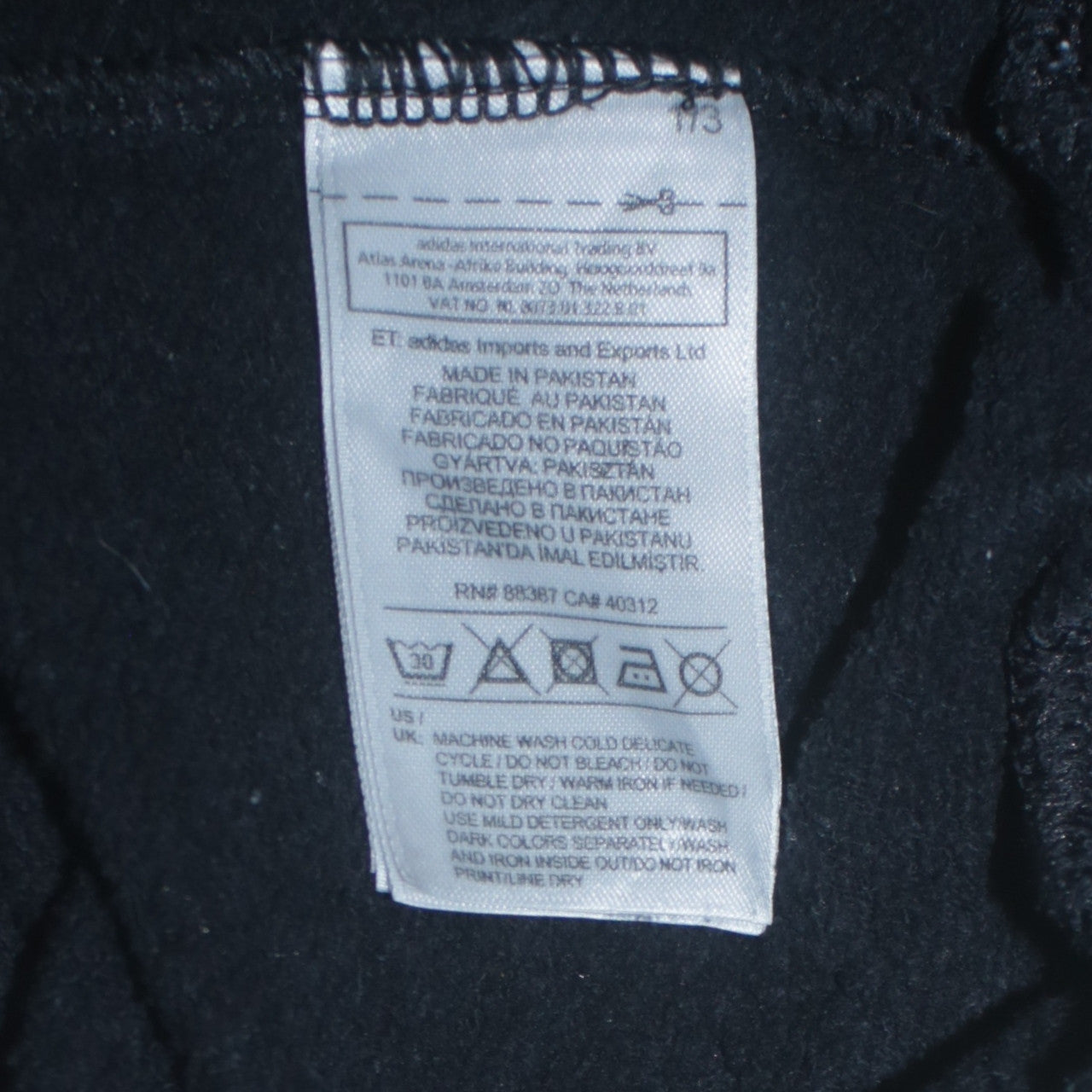 Adidas Women Black Hoodie UK 12 Pullover Hooded Sweatshirt