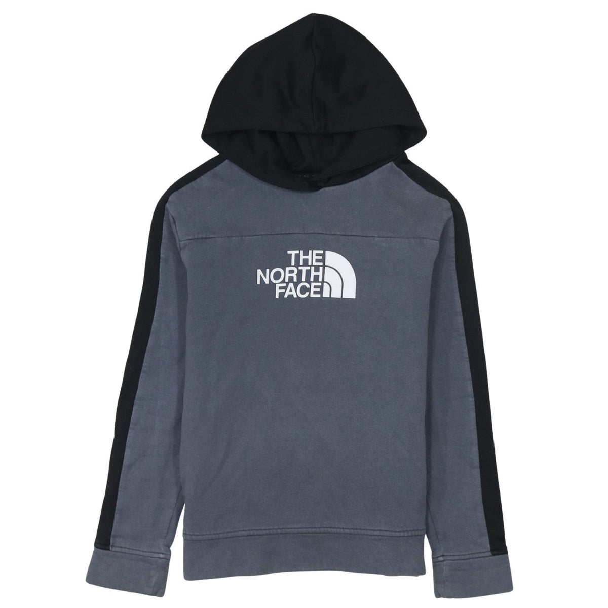 The North Face Boys Grey Pullover Hoodie L Logo Hooded Sweatshirt