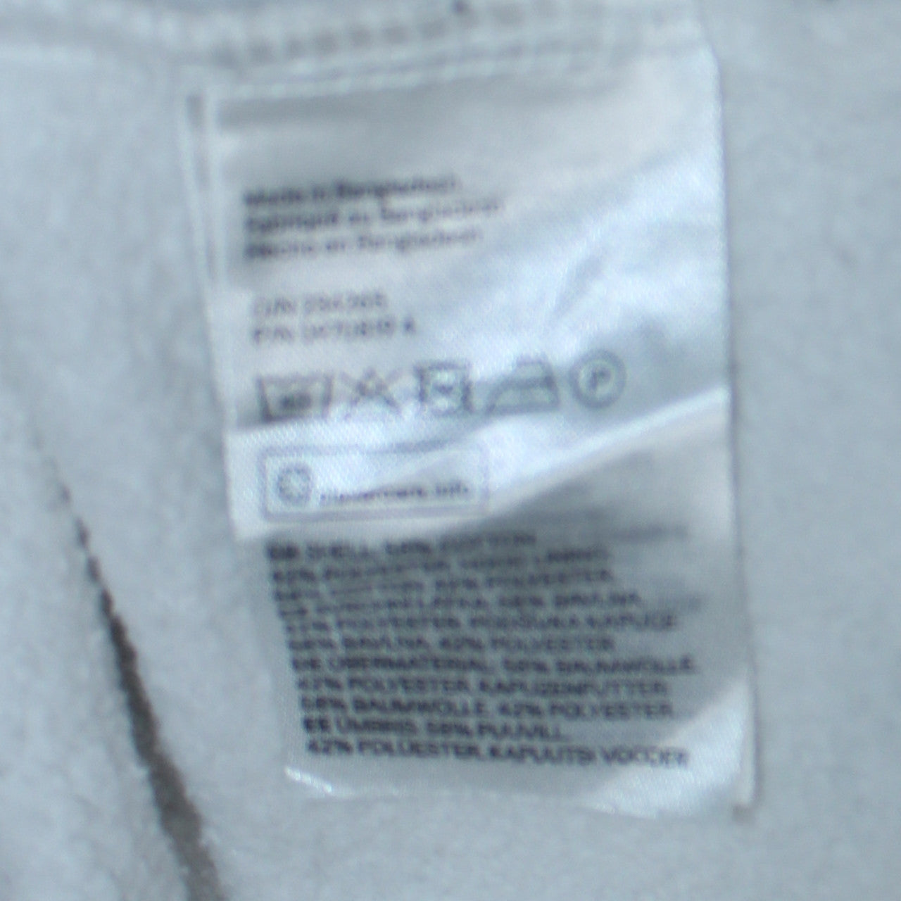 H&M Men's White Relaxed Fit Pullover Hoodie M