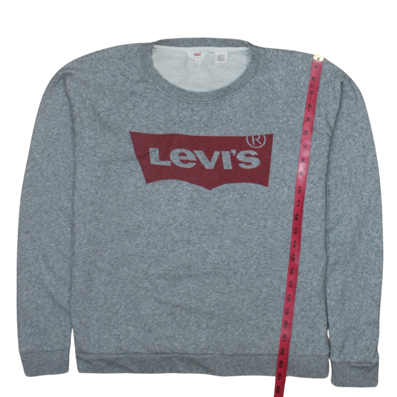Levi's Men's Grey Logo Pullover Sweatshirt Size M