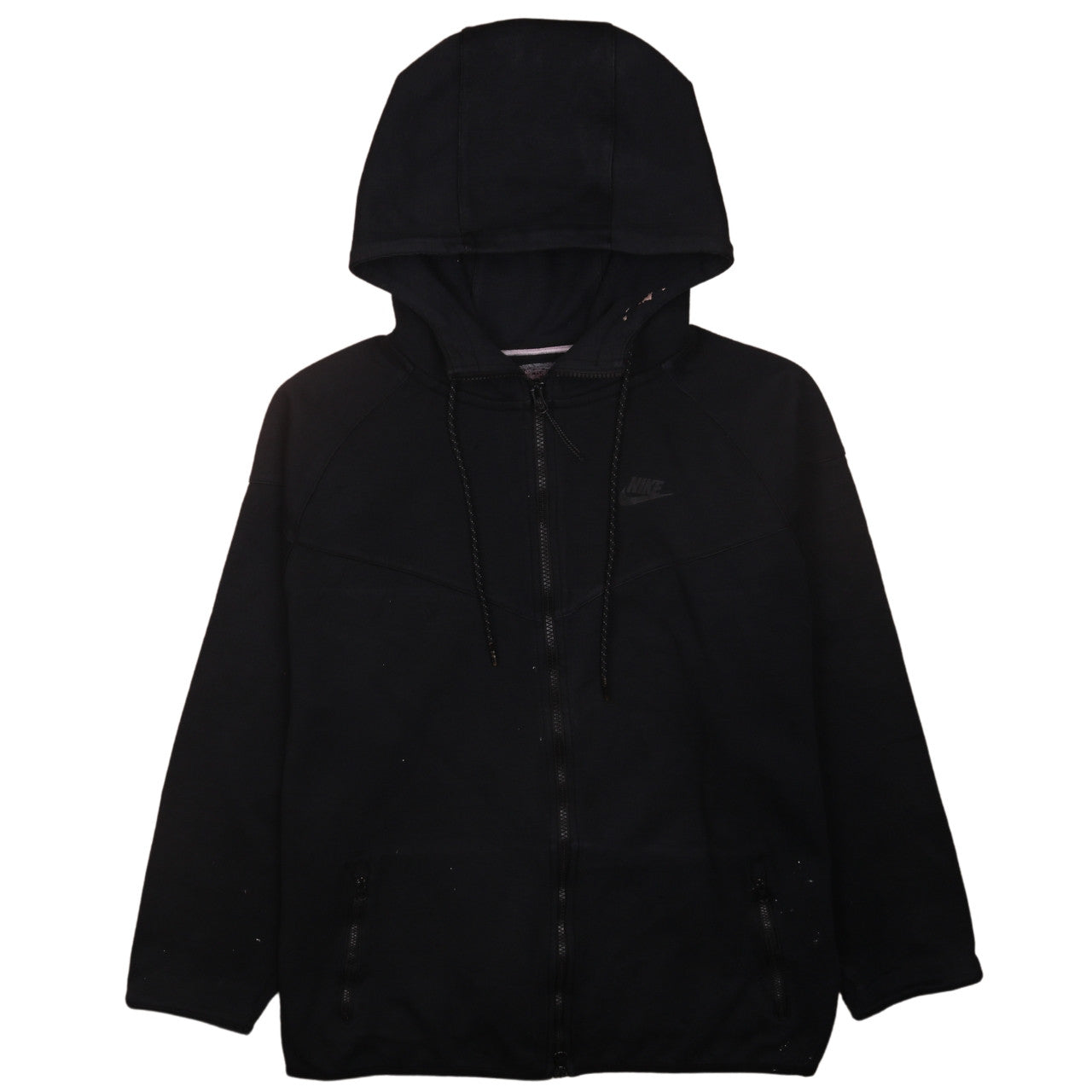 Nike Men's Black XL Full Zip Fleece Hoodie