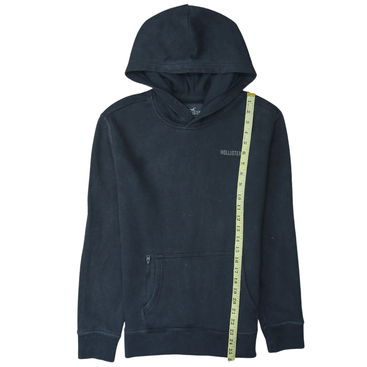 Hollister Men's Black XS Relaxed Fit Pullover Hoodie