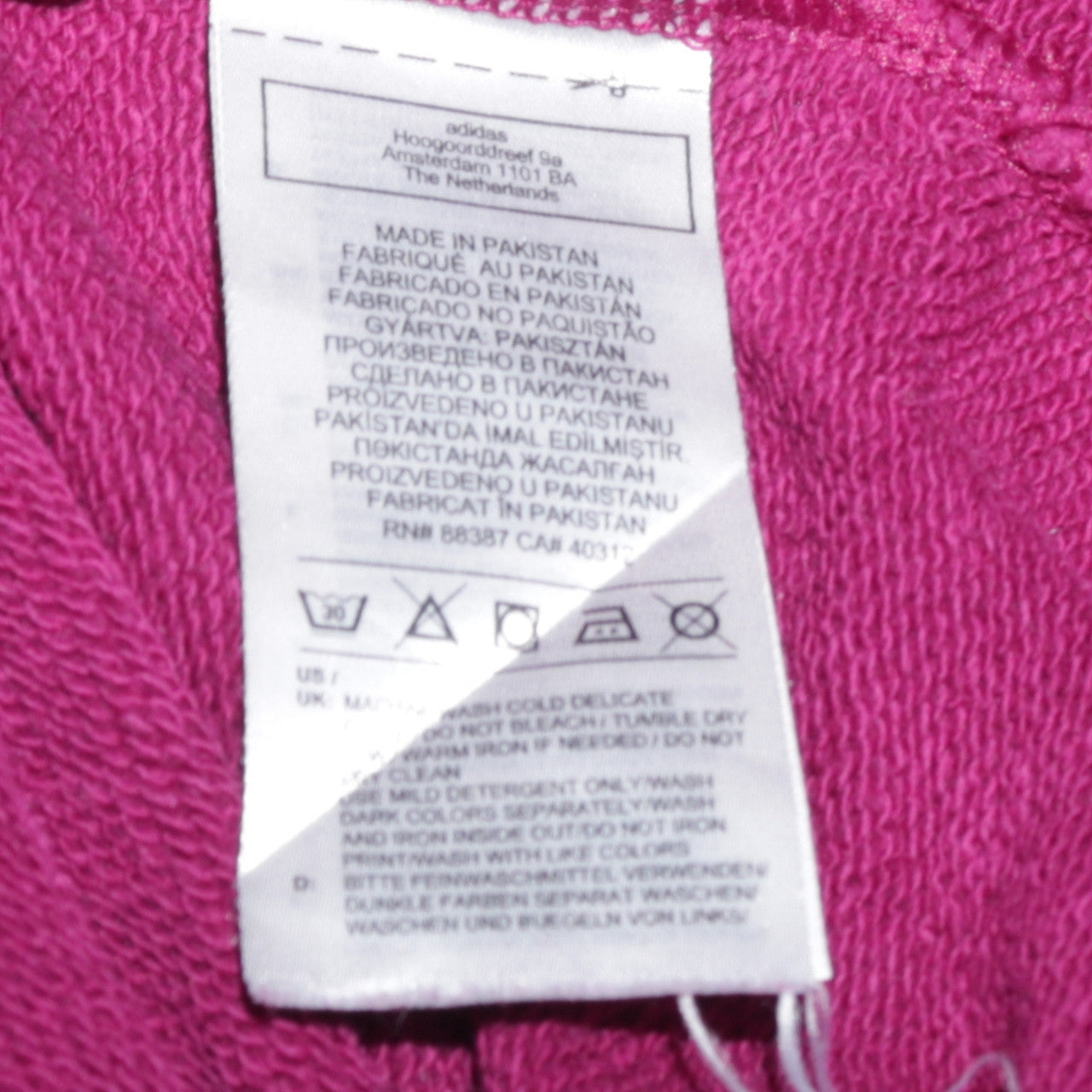 Adidas Womens Burgundy Crew Neck Sweatshirt UK 6 Logo Pullover