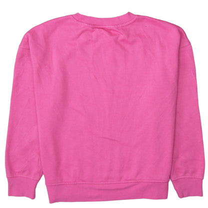 Brand and care label for Disney Primark Women Pink Minnie Mouse Pullover Sweatshirt, size S