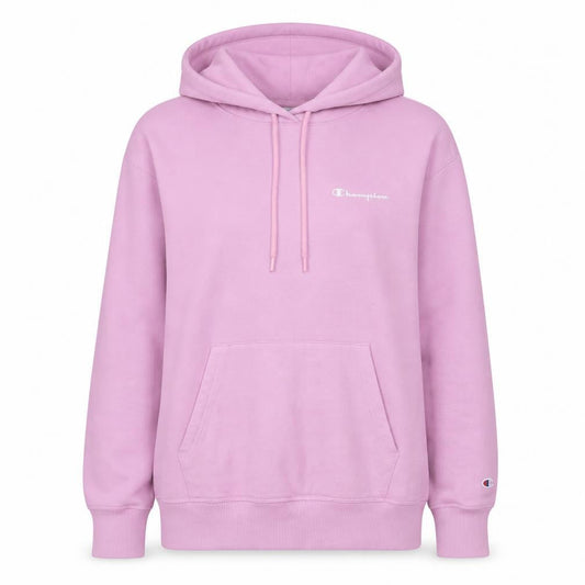 Champion Women Pink Large Pullover Hoodie Cotton Blend Casual