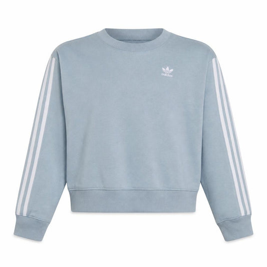 Adidas Women Blue Crew Neck Pullover Sweatshirt UK 12