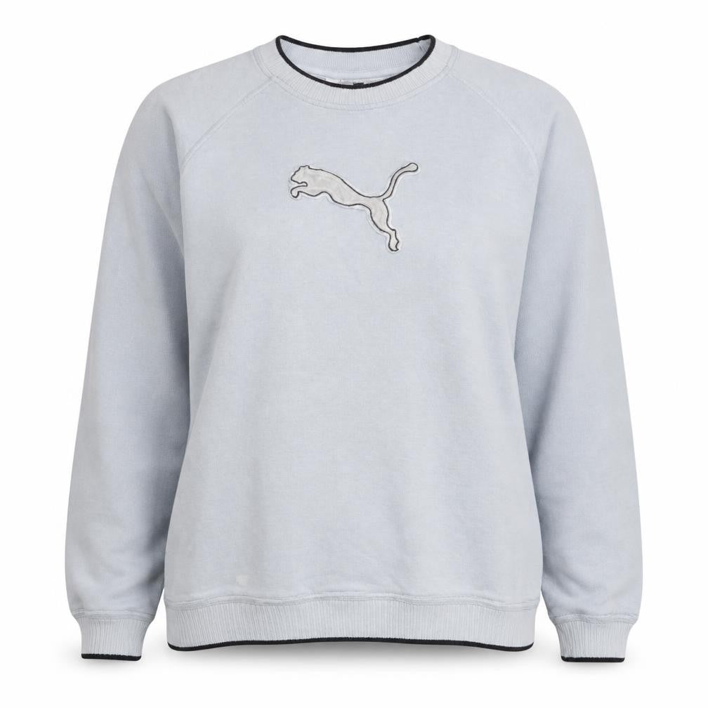 Puma Womens Light Grey Crew Neck Pullover Sweatshirt XL