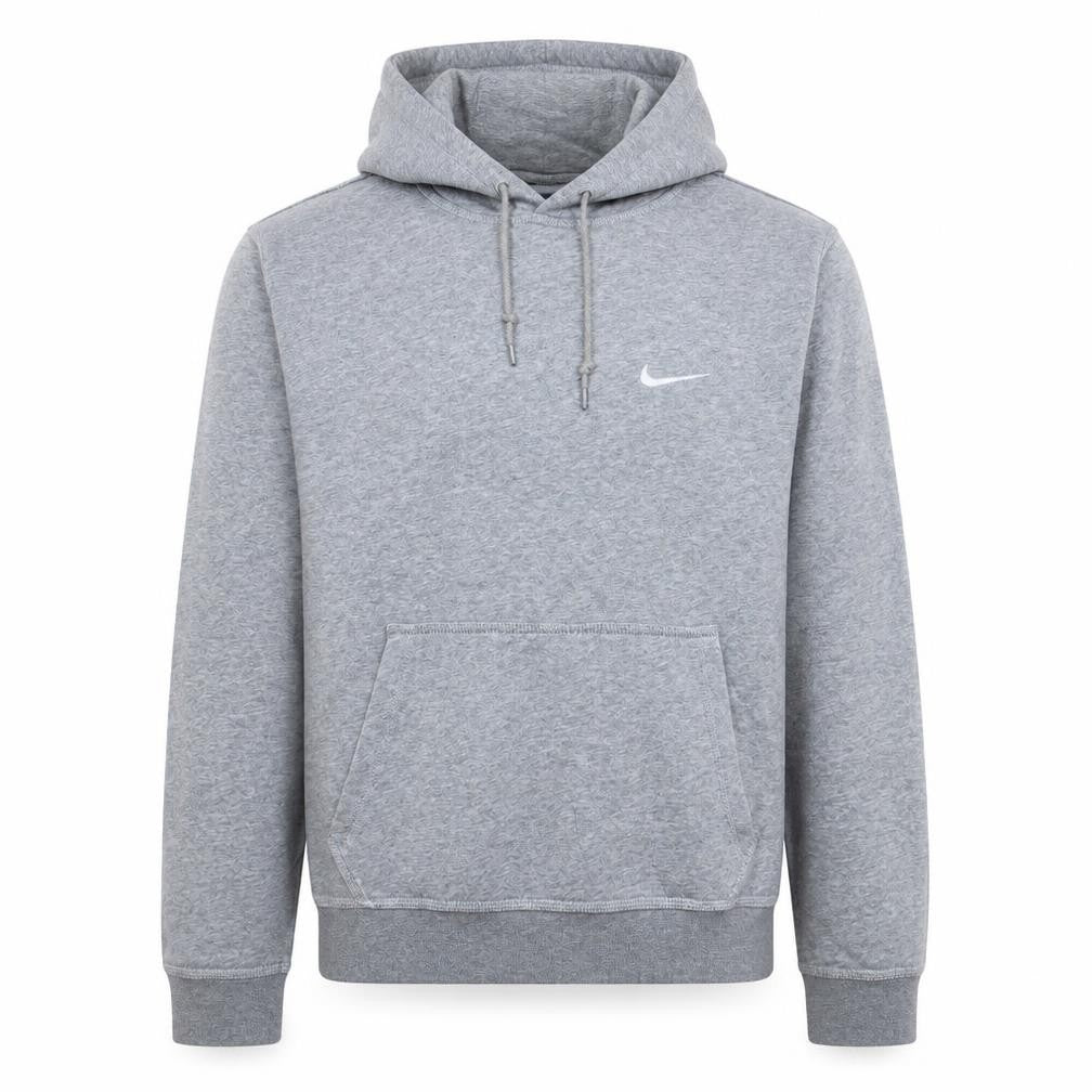 Nike Men's Grey Pullover Hoodie Size M Regular Fit Fleece