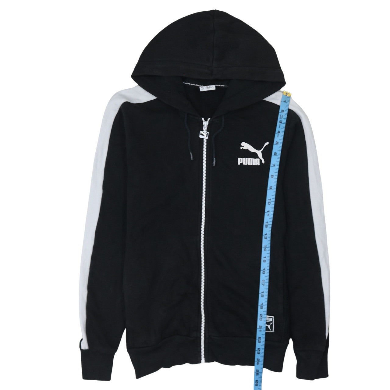 Puma Men’s Black Full Zip Hoodie Size S Sports Jersey Sweatshirt