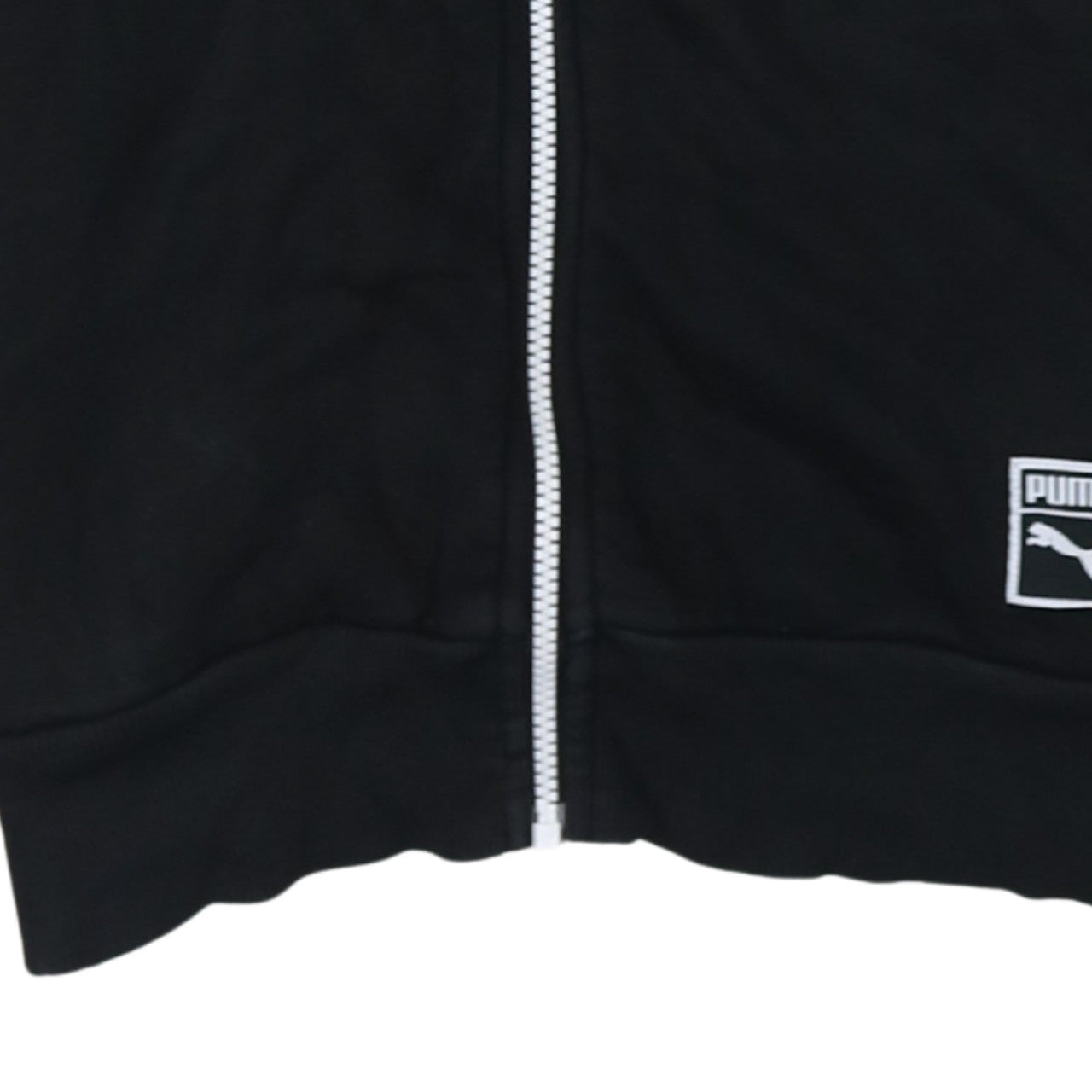 Puma Men’s Black Full Zip Hoodie Size S Sports Jersey Sweatshirt