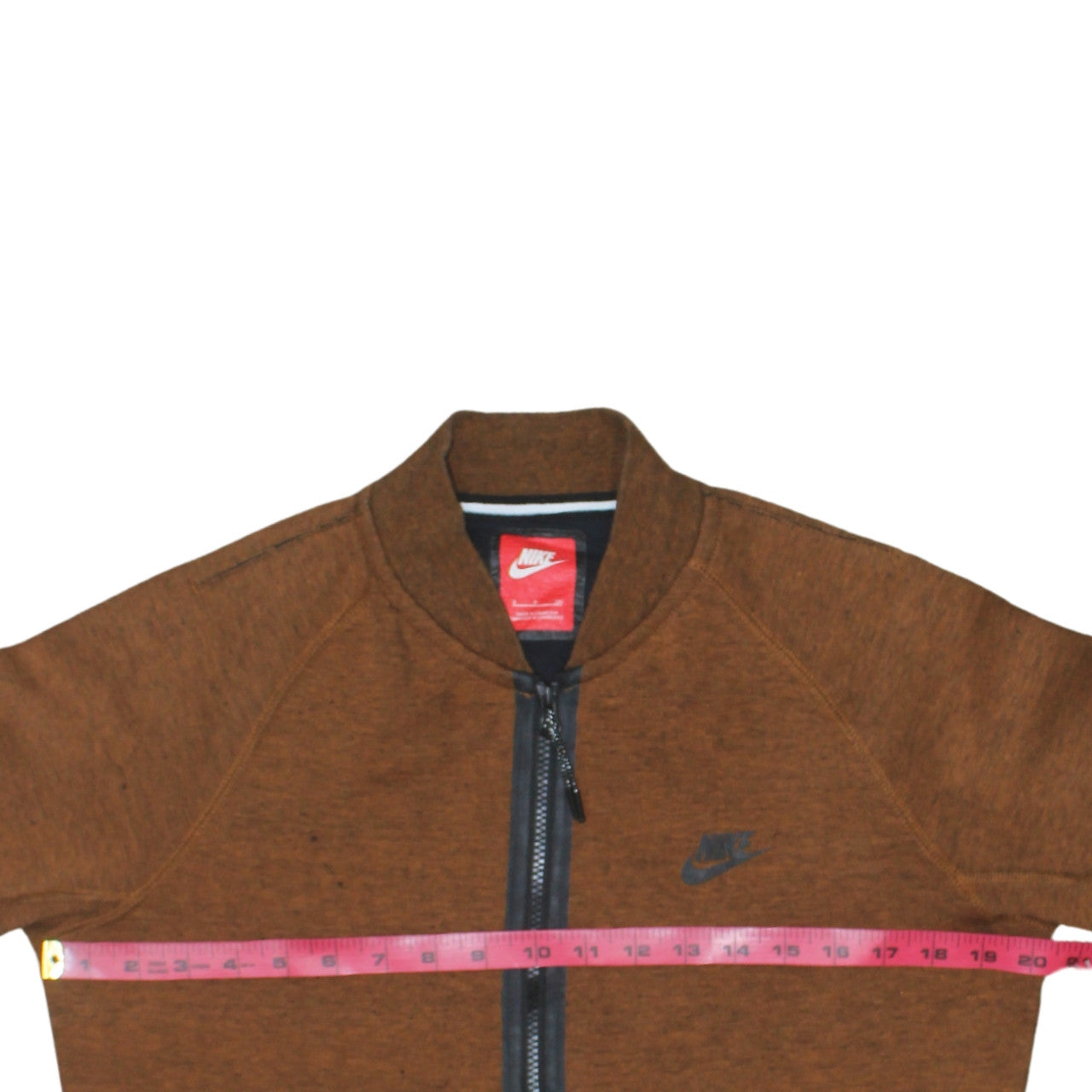 Nike Men's Brown Track Jacket Size S Full Zip Athletic Fit