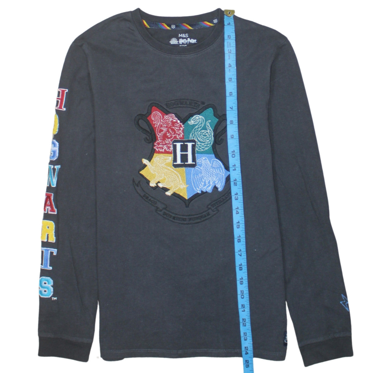 Marks and Spencer Boys Black Harry Potter Hogwarts Sweatshirt 12-13 Years