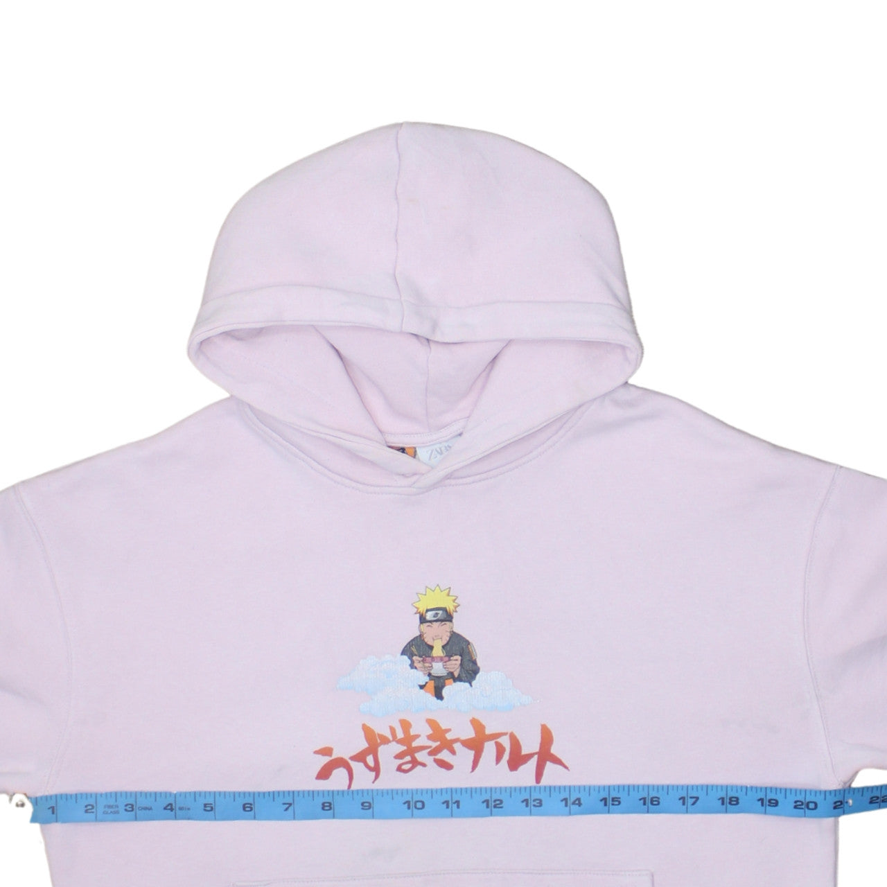 Zara Boys Pink Naruto Ichiraku Ramen Shop Pullover Hoodie 11-12 Years