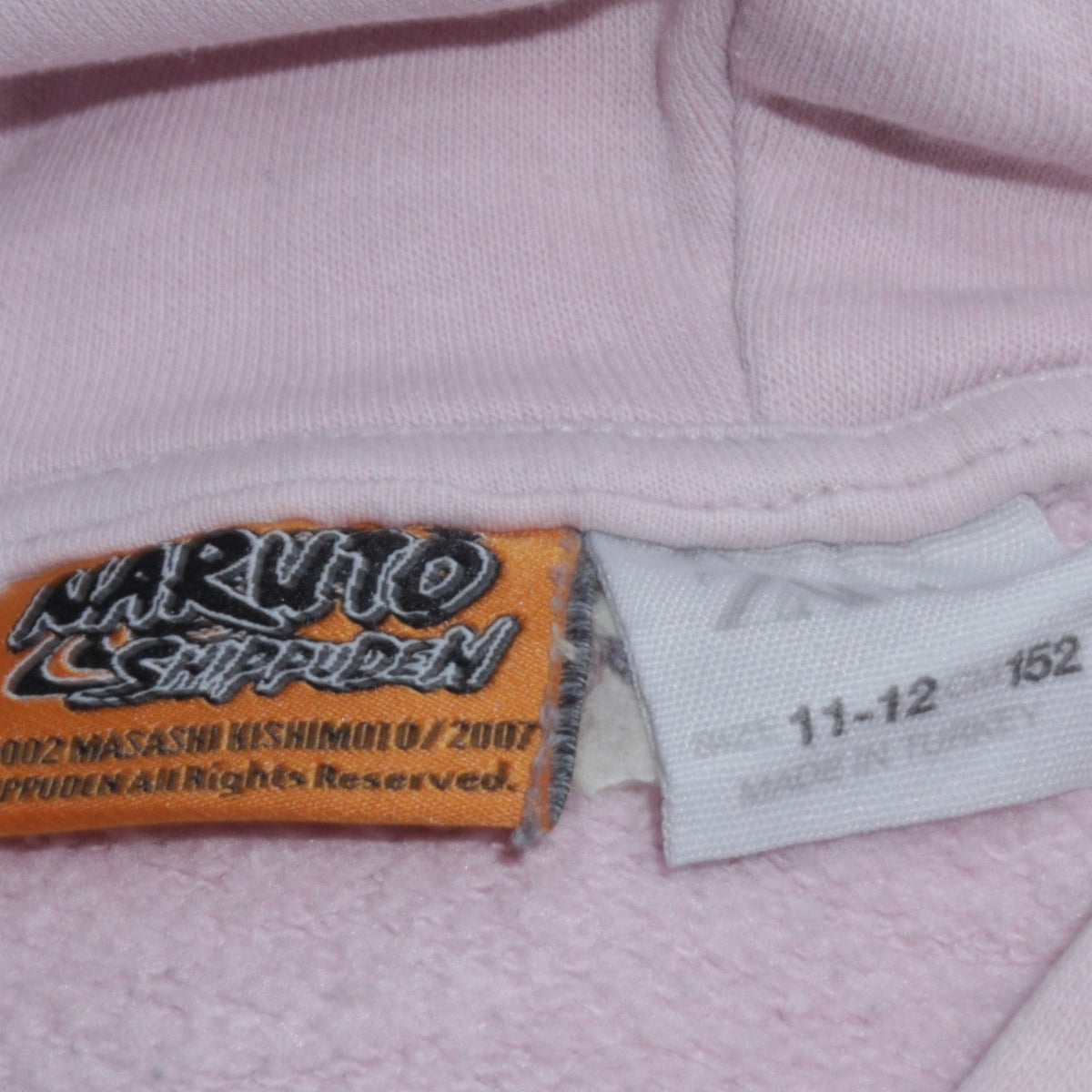 Zara Boys Pink Naruto Ichiraku Ramen Shop Pullover Hoodie 11-12 Years