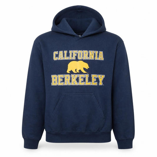 Gildan Men's Blue California Berkeley Pullover Hoodie Small