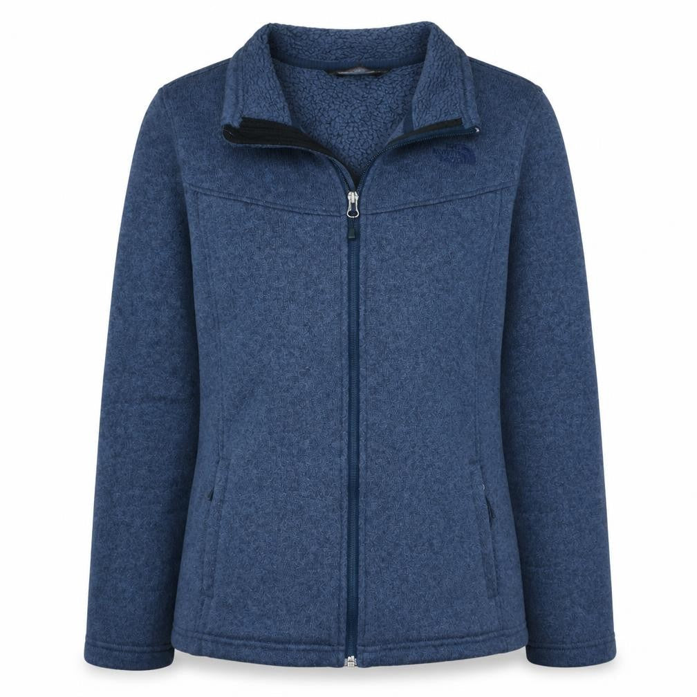 The North Face Womens Blue Fleece Full Zip Jacket Size L