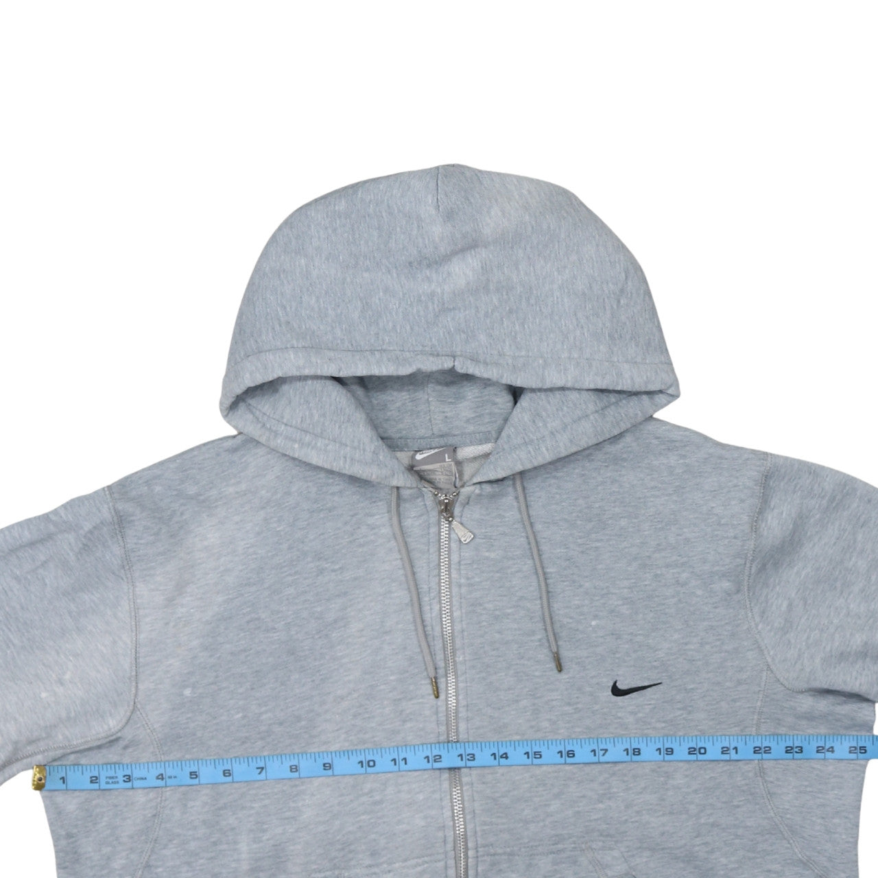 Nike Men's Grey Full Zip Hoodie L Sportswear Sweatshirt