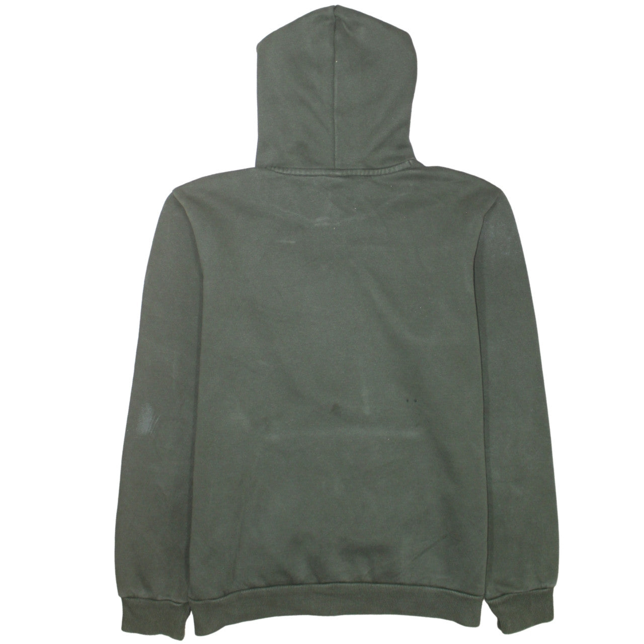 Puma Mens Green Pullover Hoodie Small Logo Sports Sweatshirt