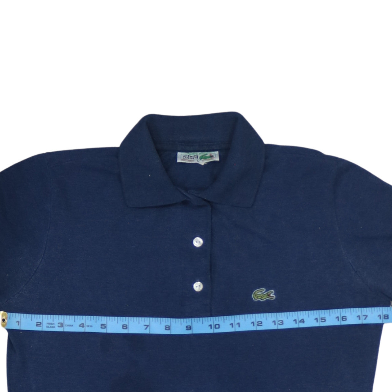 Lacoste Men's Blue Cotton Short Sleeve Polo Shirt L